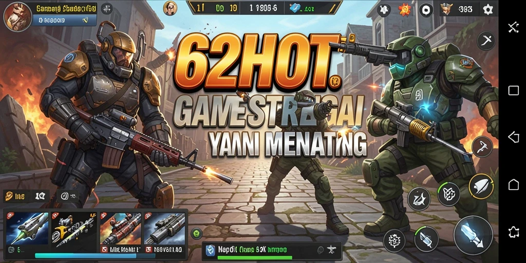 Gameplay mendebarkan dalam 62HOT yang penuh strategi.