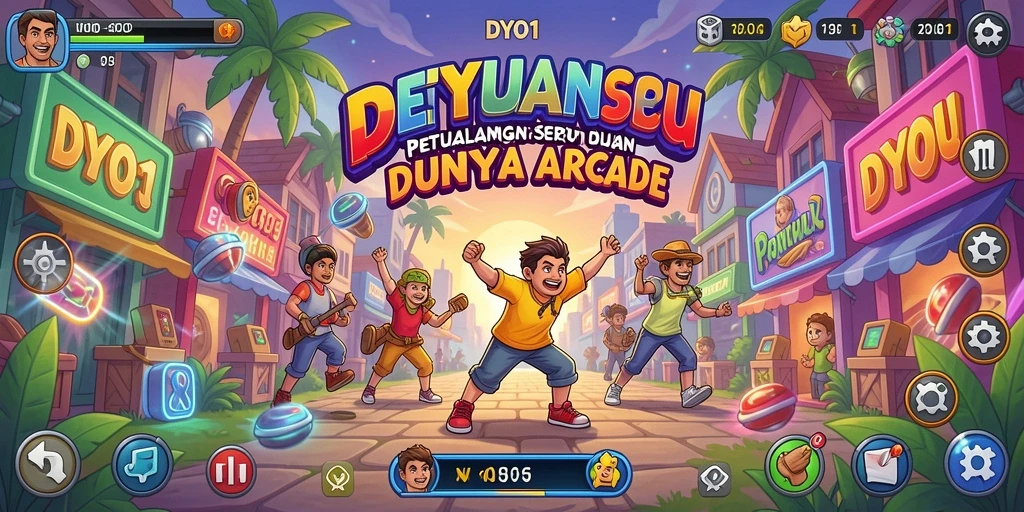 Tampilan gameplay DYO1 yang seru dan penuh tantangan.