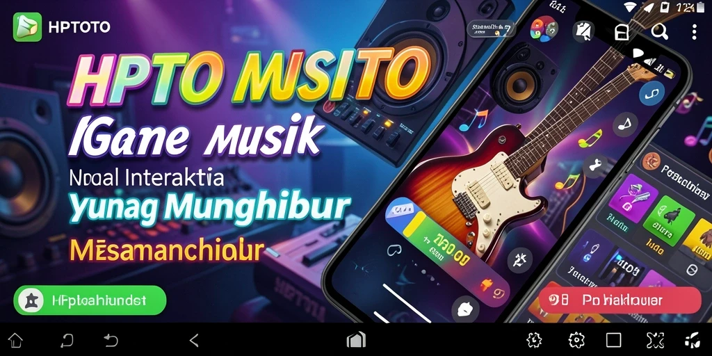 Gameplay HPTOTO menampilkan interaksi seru dengan musik populer.