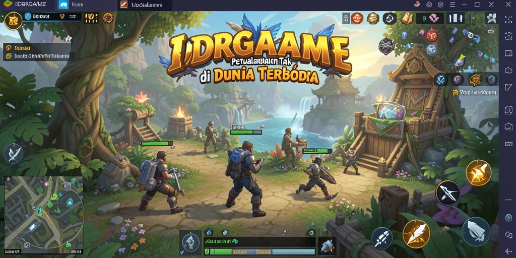 Tangkapan layar IDRGAME menampilkan eksplorasi dunia terbuka yang luas dan indah.