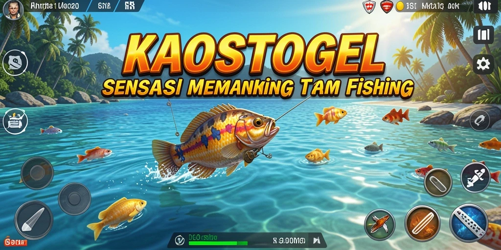 Tampilan menarik gameplay KAOSTOGEL dengan suasana memancing yang menawan.