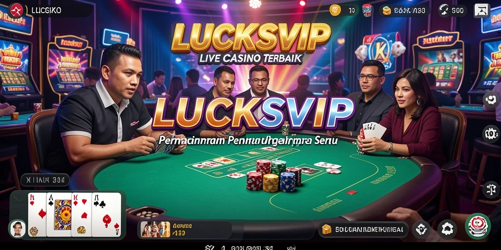 Gameplay menarik di LUCKSVIP dengan dealer langsung yang berinteraksi.
