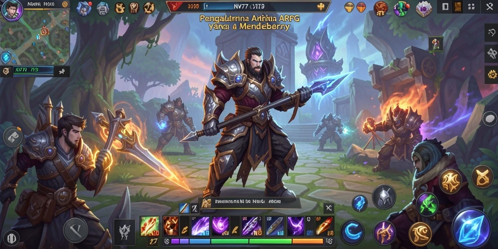 Tangkapan layar gameplay NV77 dengan aksi seru ARPG.