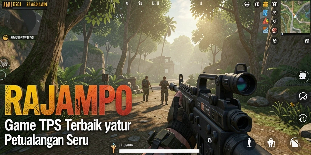 Tampilan gameplay seru di RAJAMPO dengan aksi tembak-menembak intens.