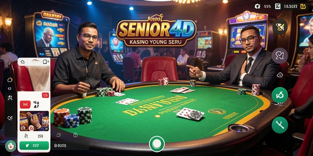 Screenshot gameplay Kasino yang mendebarkan di SENIOR4D.