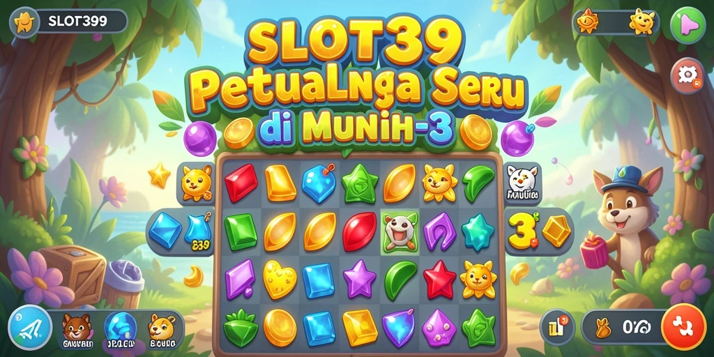 Tangkapan layar menunjukkan aksi seru dalam gameplay Match-3.