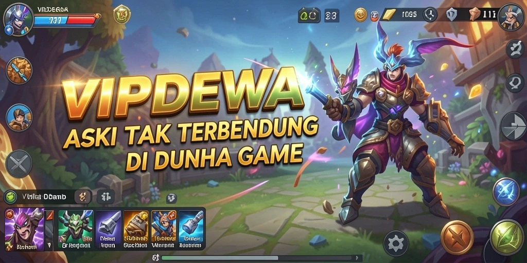 Tangkapan layar gameplay VIPDEWA menampilkan aksi seru dengan karakter yang berjuang melawan musuh.
