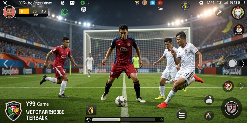 Screenshot gameplay Y89 yang menunjukkan aksi seru di lapangan.